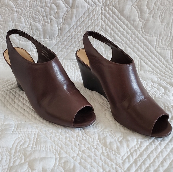 Brown Open Toed Heels - Picture 5 of 5
